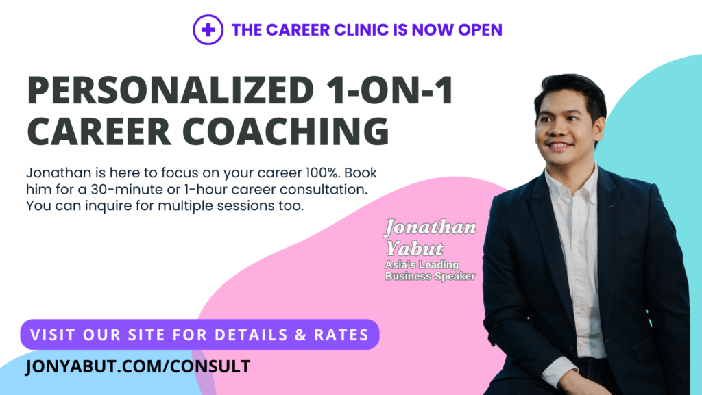Jonathan Yabut career coach leadership consultation success motivational speaker Asia Philippines